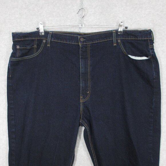 Levi's Men's 550 Jeans Straight Leg Dark Wash Size 50 x 29 - Picture 2 of 11